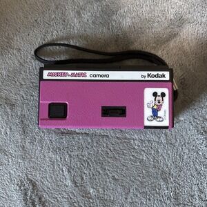 Vintage Kodak Mickey-Matic Pink Mickey Mouse 110 Film Camera